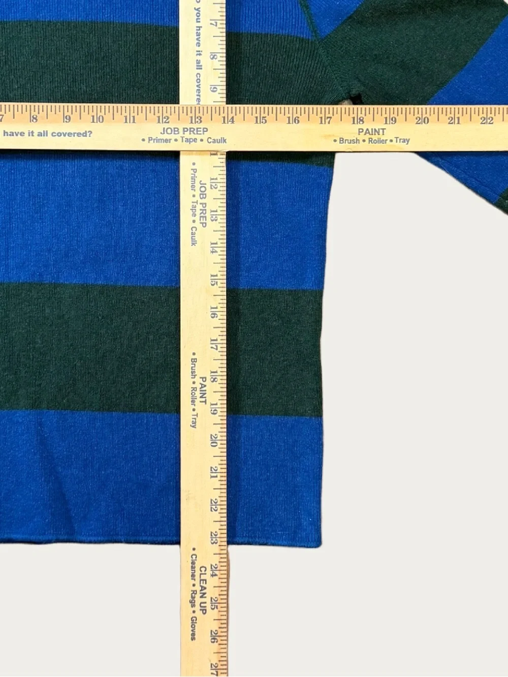 Abercrombie & Fitch - Vintage Wool Sweater - Mens XS Blue Green Striped 90s, Y2K